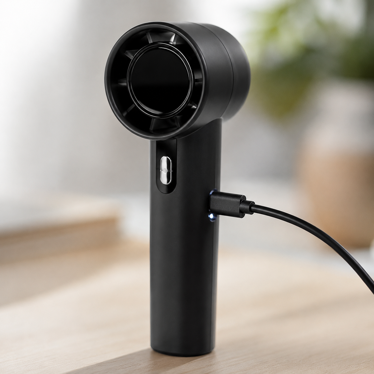 Ventilador portátil conectado mediante USB-C